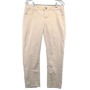 Blue Asphalt Womens Perfect Ankle Leggings Cream XL 5 Pockets